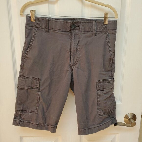Lee Extreme Motion Dark Grey Men's cargo shorts Size 30 - Picture 1 of 9